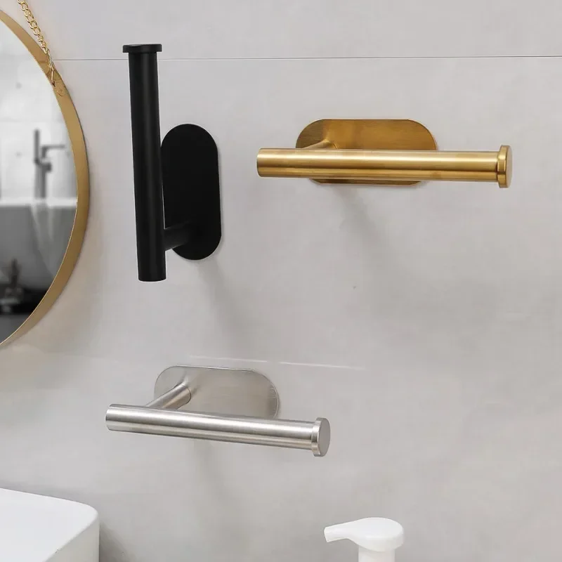 Zara Home Bathroom - Self Adhesive Toilet Paper Holder Gold