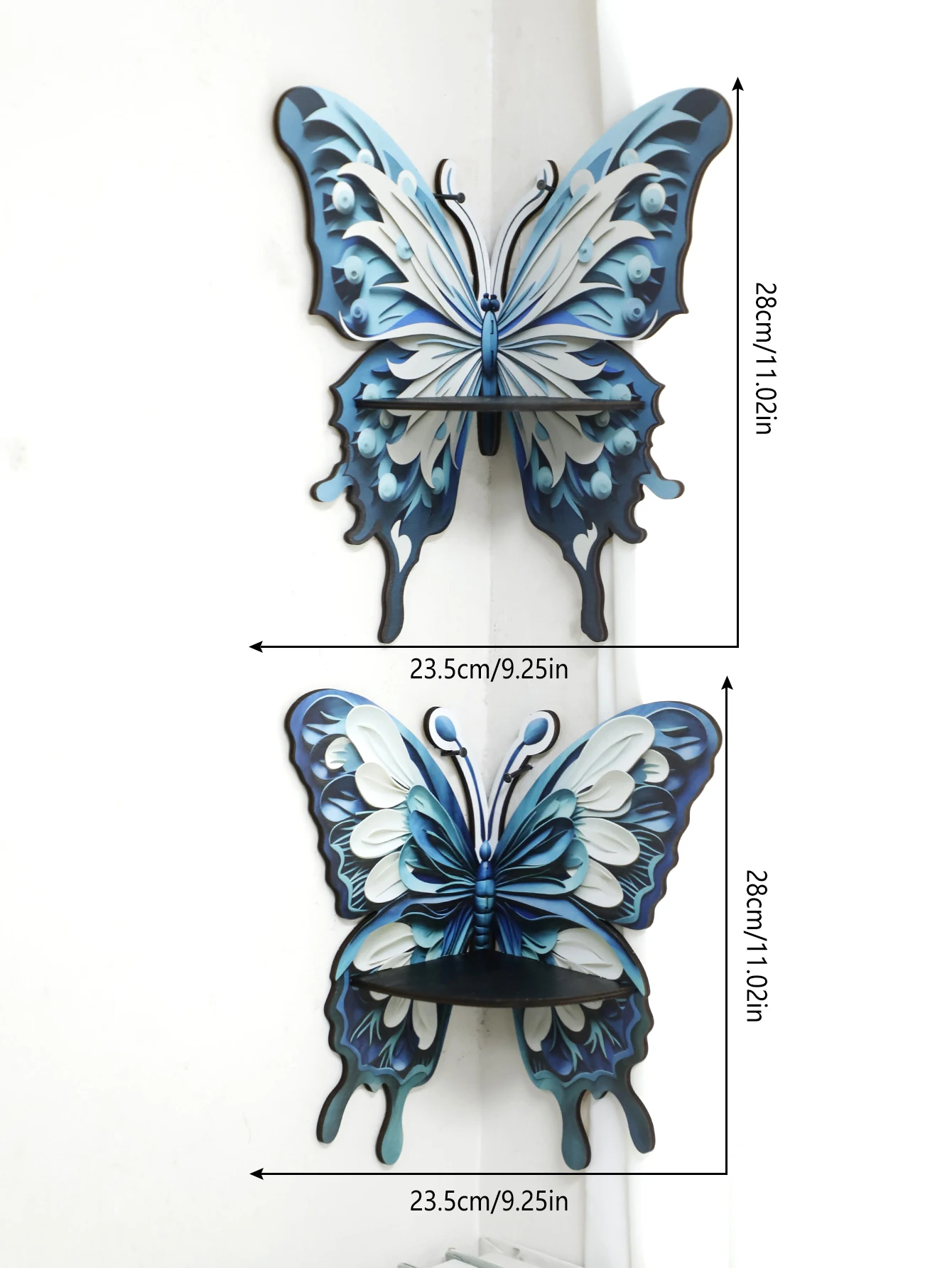 Three Color Butterfly Crystal  - Home Essentials Bathroom Rack 评论和价格
