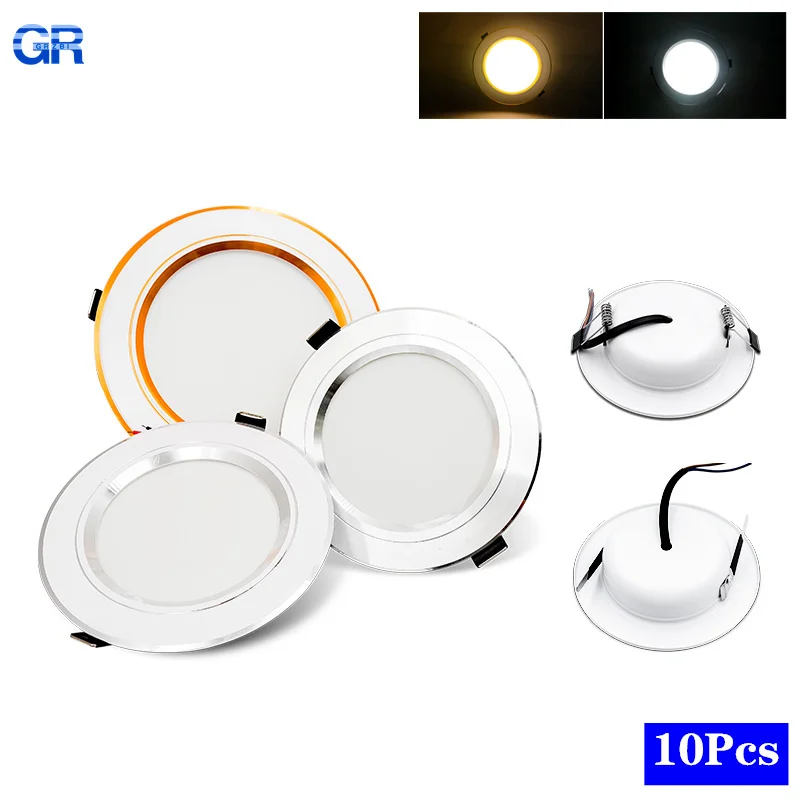 10pcs/lot Led Downlight  AC 22 - Home Of The Year Bathroom 评论和价格