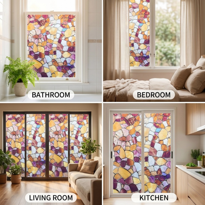  Window Film Privacy Vinyl Se - Home Bathroom Window Tint 评论和价格