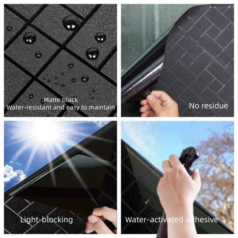 Privacy Blackout Window Film S - Home Bathroom Window Tint 评论和价格