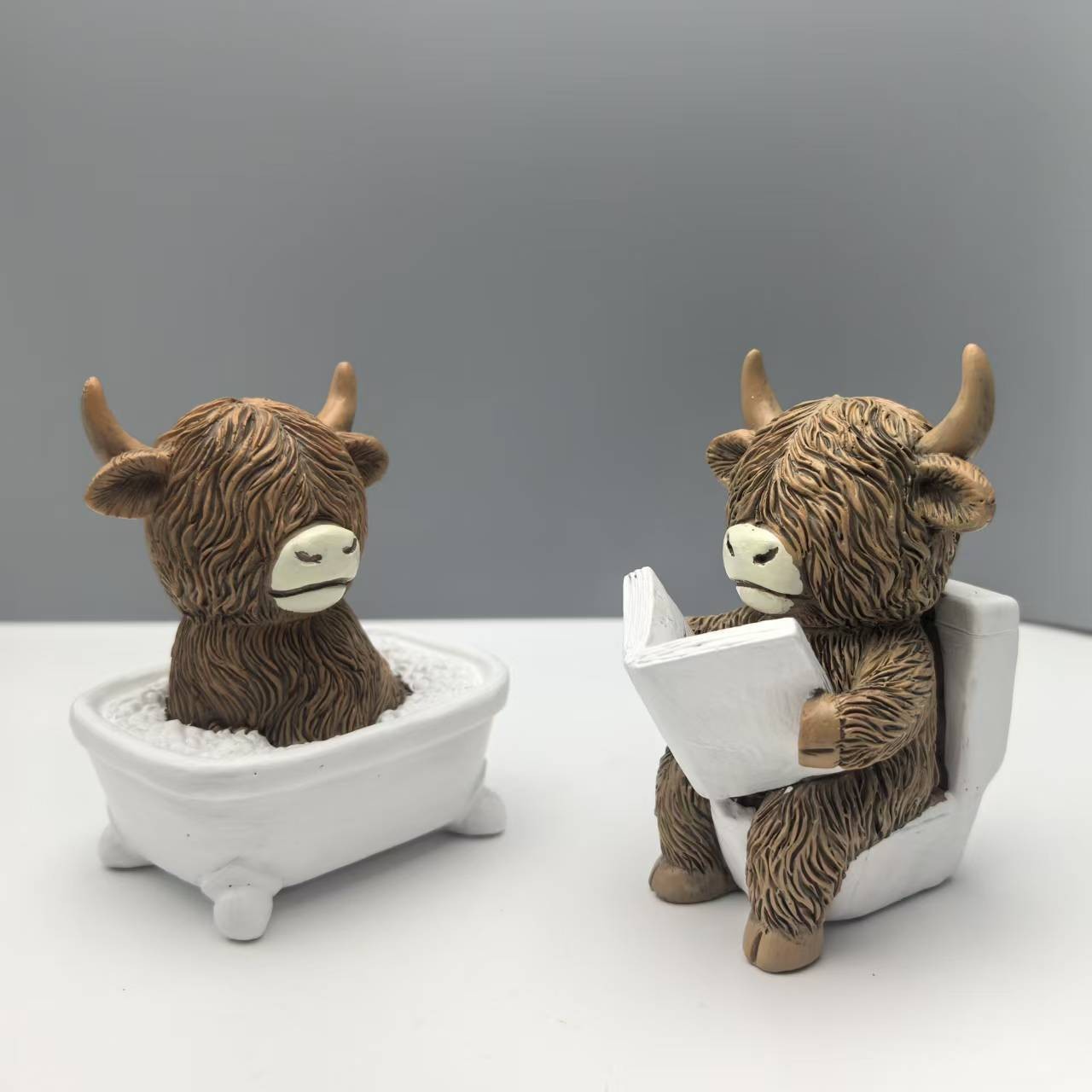 Cute Scottish Highland Cow Res - Home Of The Year Bathroom 评论和价格
