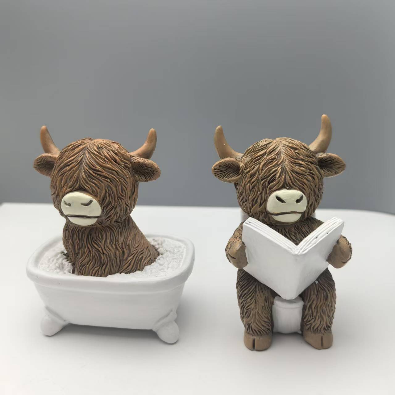 Cute Scottish Highland Cow Res - Home Of The Year Bathroom 评论和价格