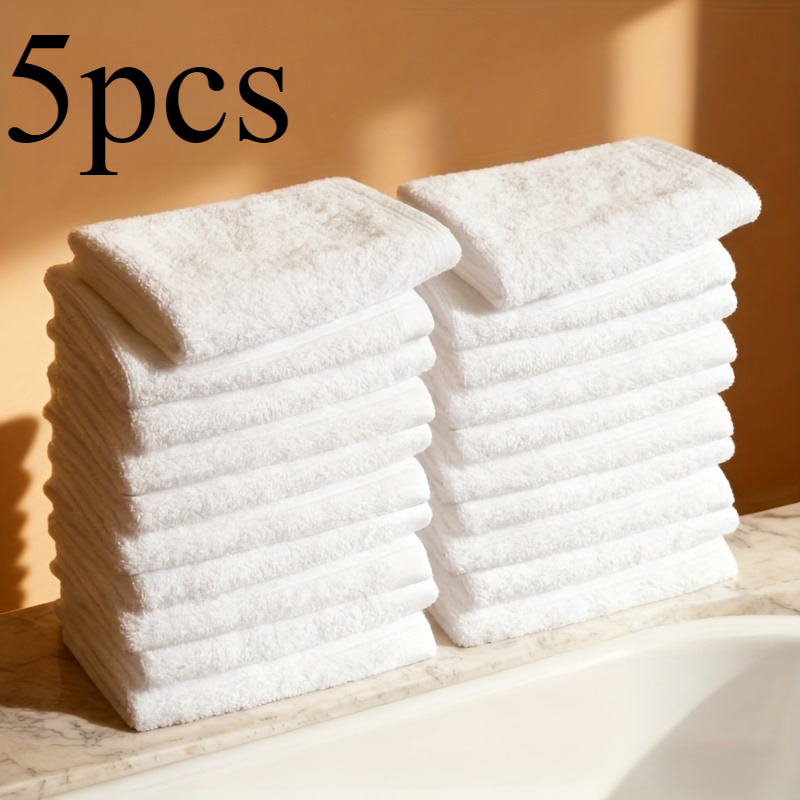 5Pcs Modern White Square Towel - Zara Home Bathroom 评论和价格
