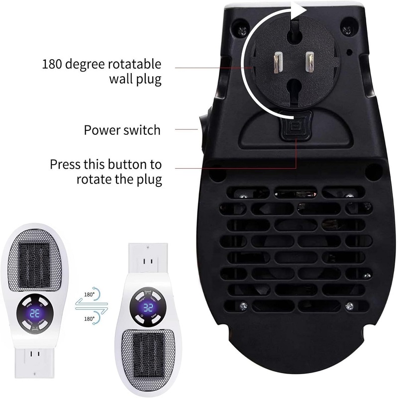 Eco Plug in Electric Heater Wa - Home Bathroom Fan 评论和价格