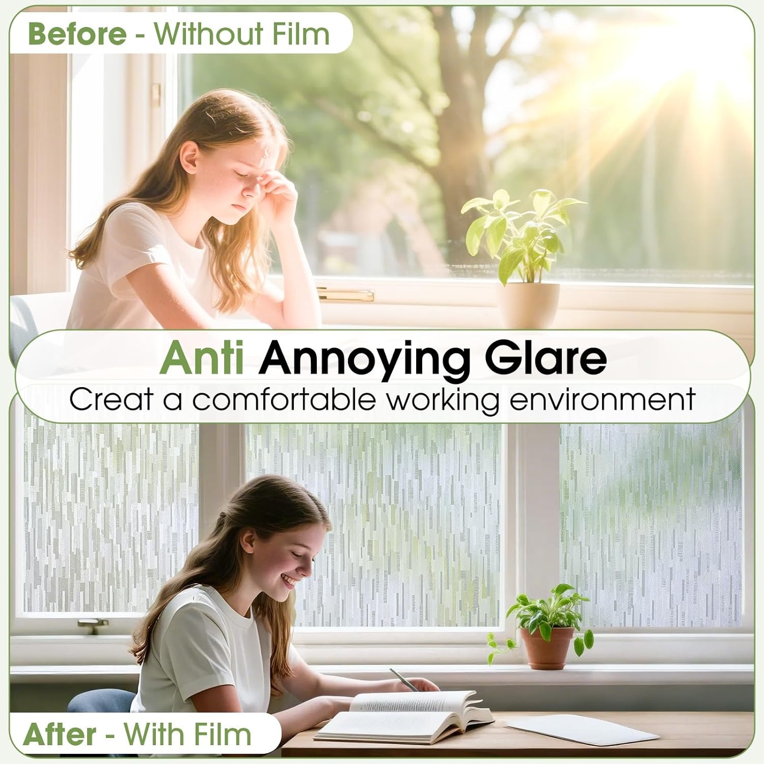Frosted Mosaic Privacy Window  - Home Bathroom Window Tint 评论和价格