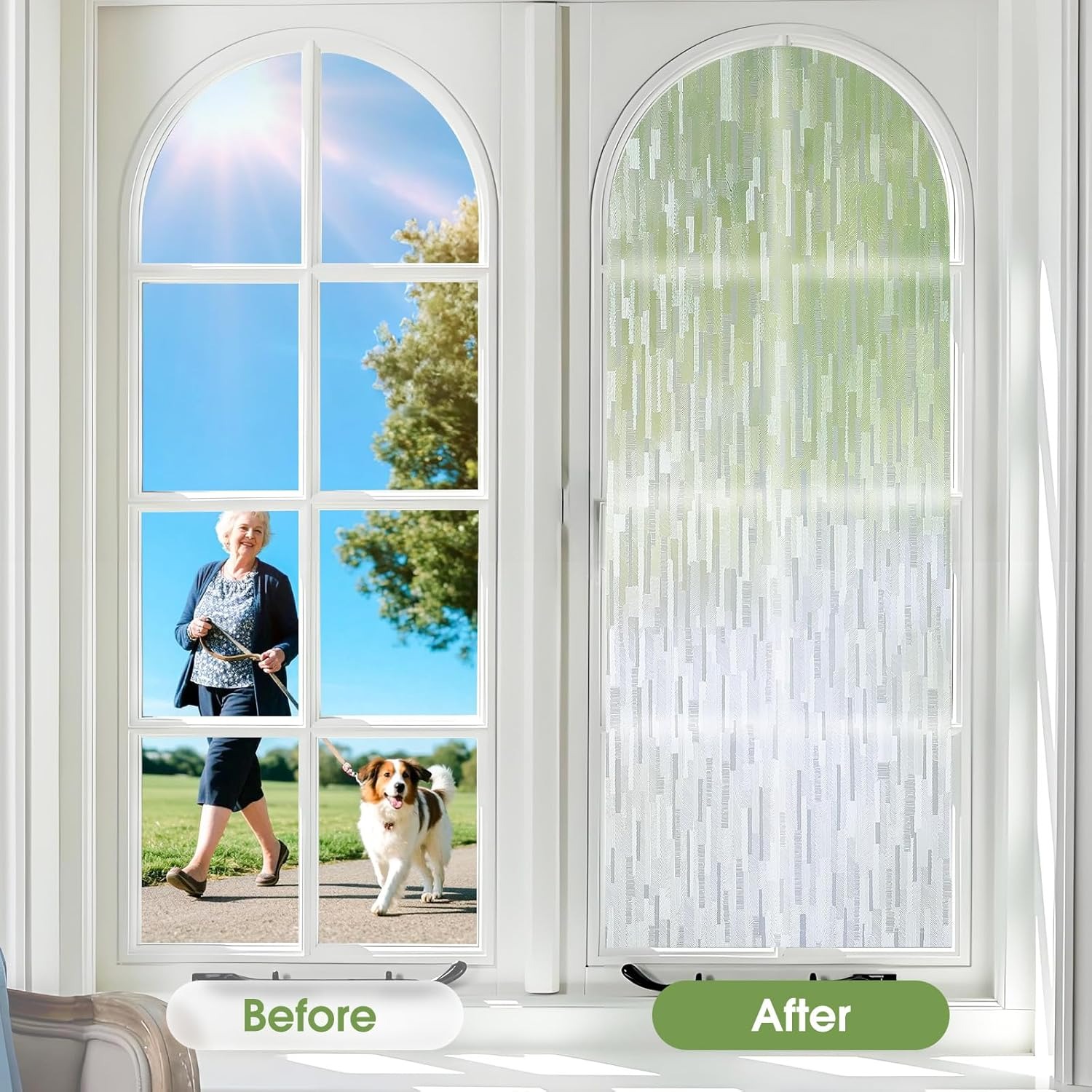 Frosted Mosaic Privacy Window  - Home Bathroom Window Tint 评论和价格