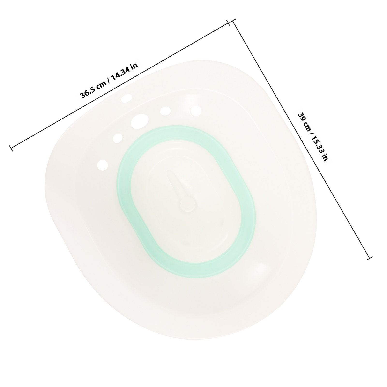 Sitz Bath Basin Foldable White - Home Bathroom Wash Basin 评论和价格