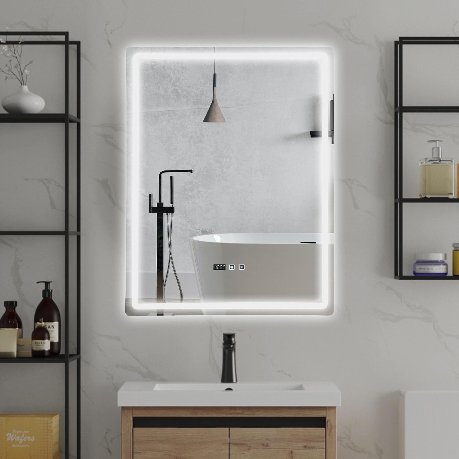 Tri-Color Dimmable LED Bathroo - Zara Home Bathroom 评论和价格