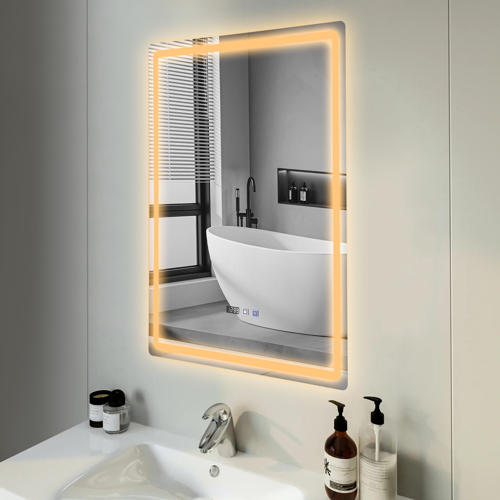 Tri-Color Dimmable LED Bathroo - Zara Home Bathroom 评论和价格