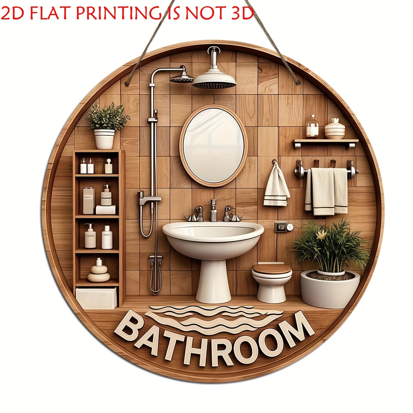 One 2D flat circular bathroom  - Home Of The Year Bathroom 评论和价格