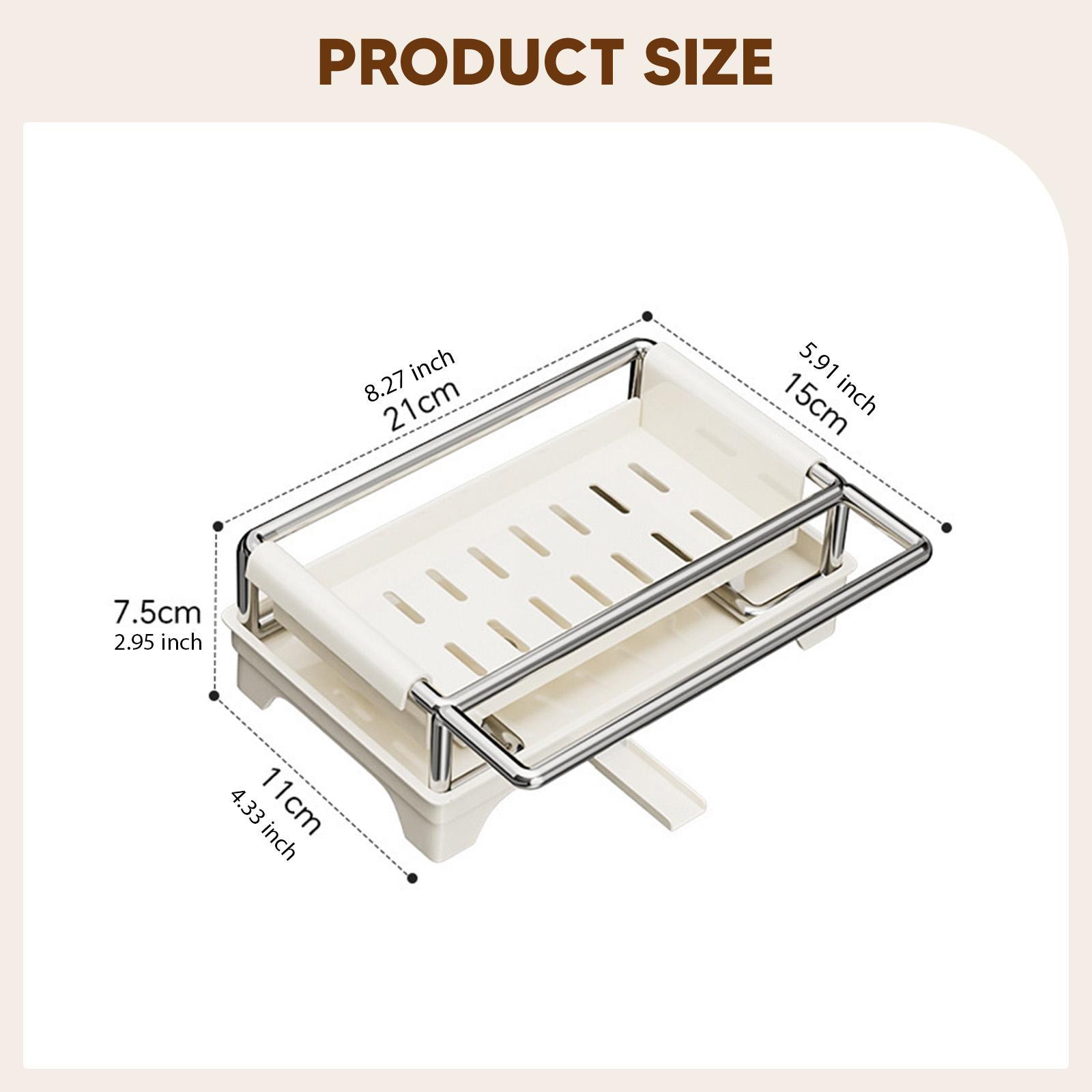 Sponge Holder for Kitchen Sink - Home Essentials Bathroom Rack 评论和价格