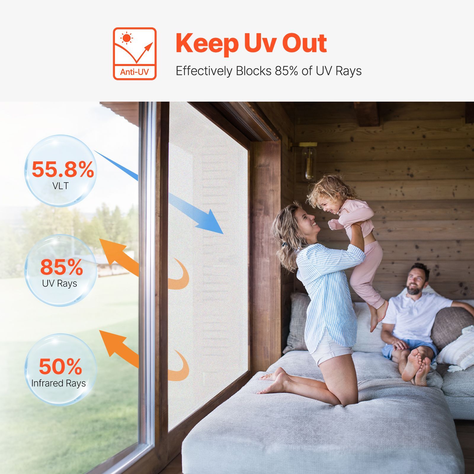 Window Privacy Film, Frosted G - Home Bathroom Window Tint 评论和价格