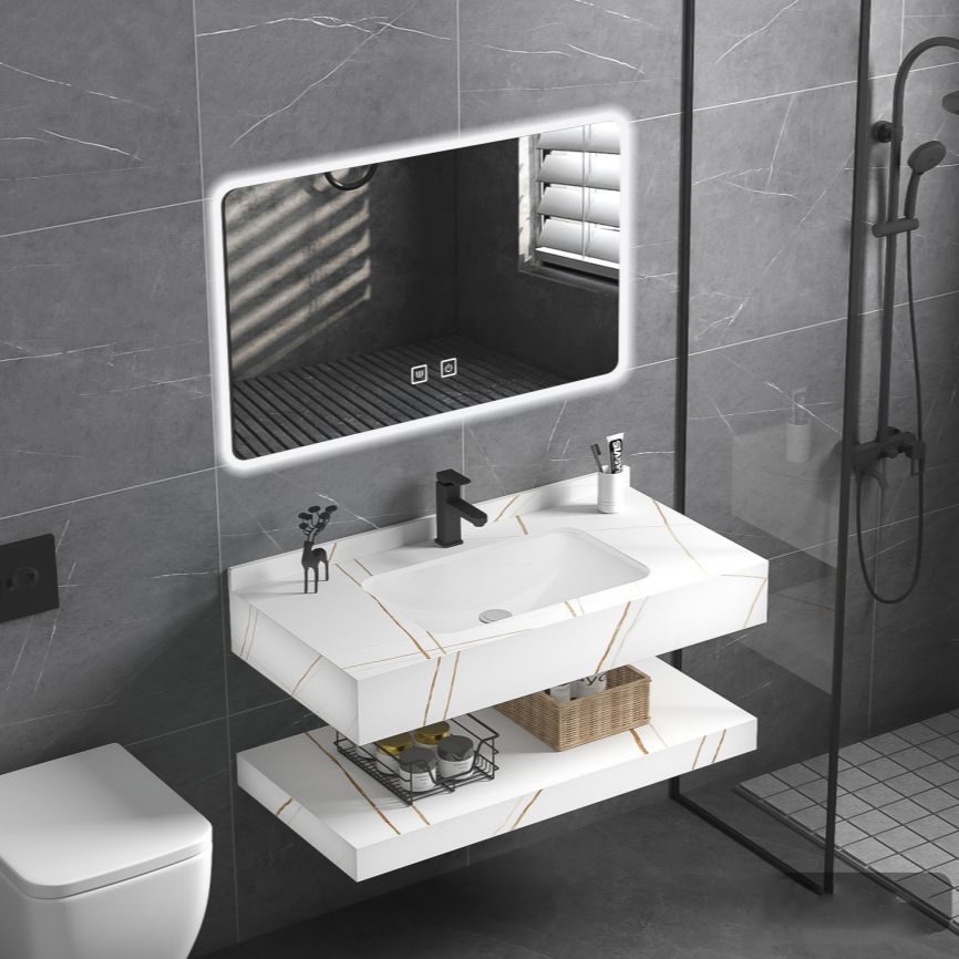 Bathroom CabinetDurable Double - Home Bathroom Wash Basin 评论和价格