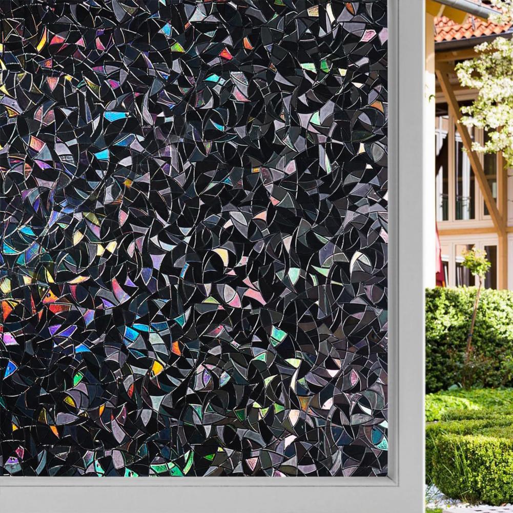 3D Black Rainbow Window Blacko - Home Bathroom Window Tint 评论和价格