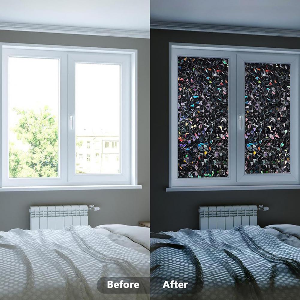 3D Black Rainbow Window Blacko - Home Bathroom Window Tint 评论和价格