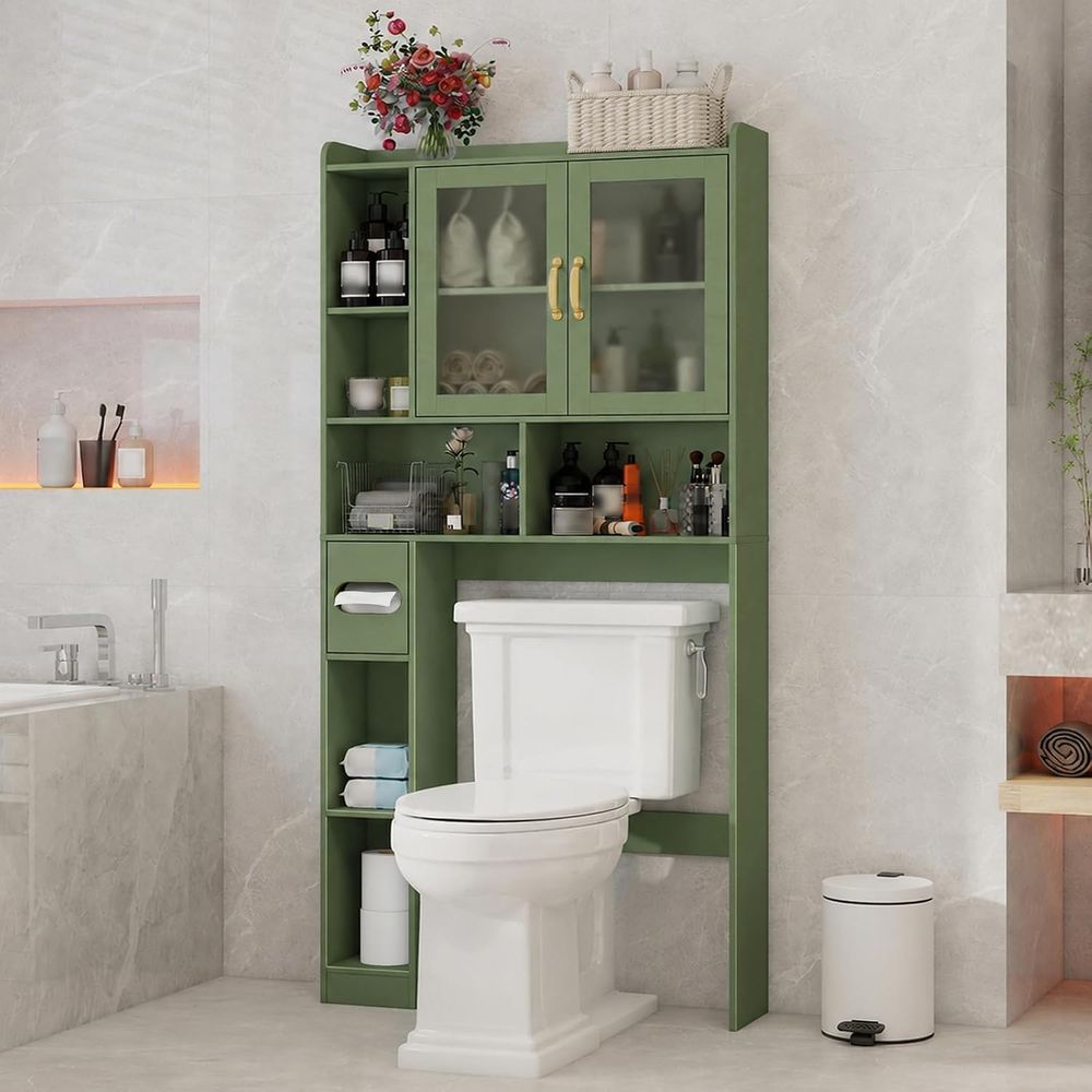 Space-Saving Acrylic Over-the- - Home Bathroom Toilet 评论和价格