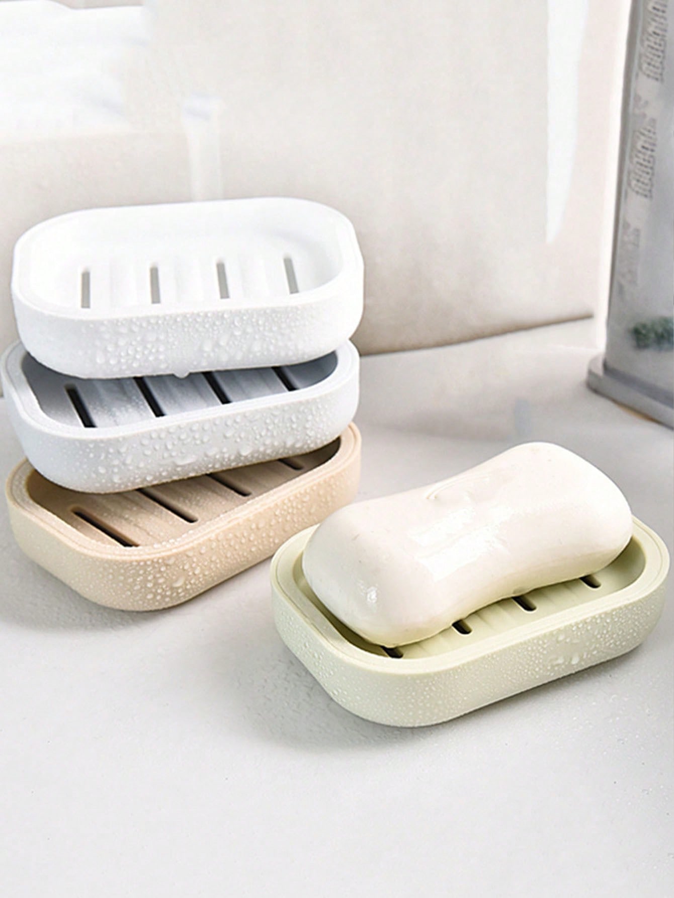 Simple Soap Dish, Draining Soa - Home Essentials Bathroom Rack 评论和价格